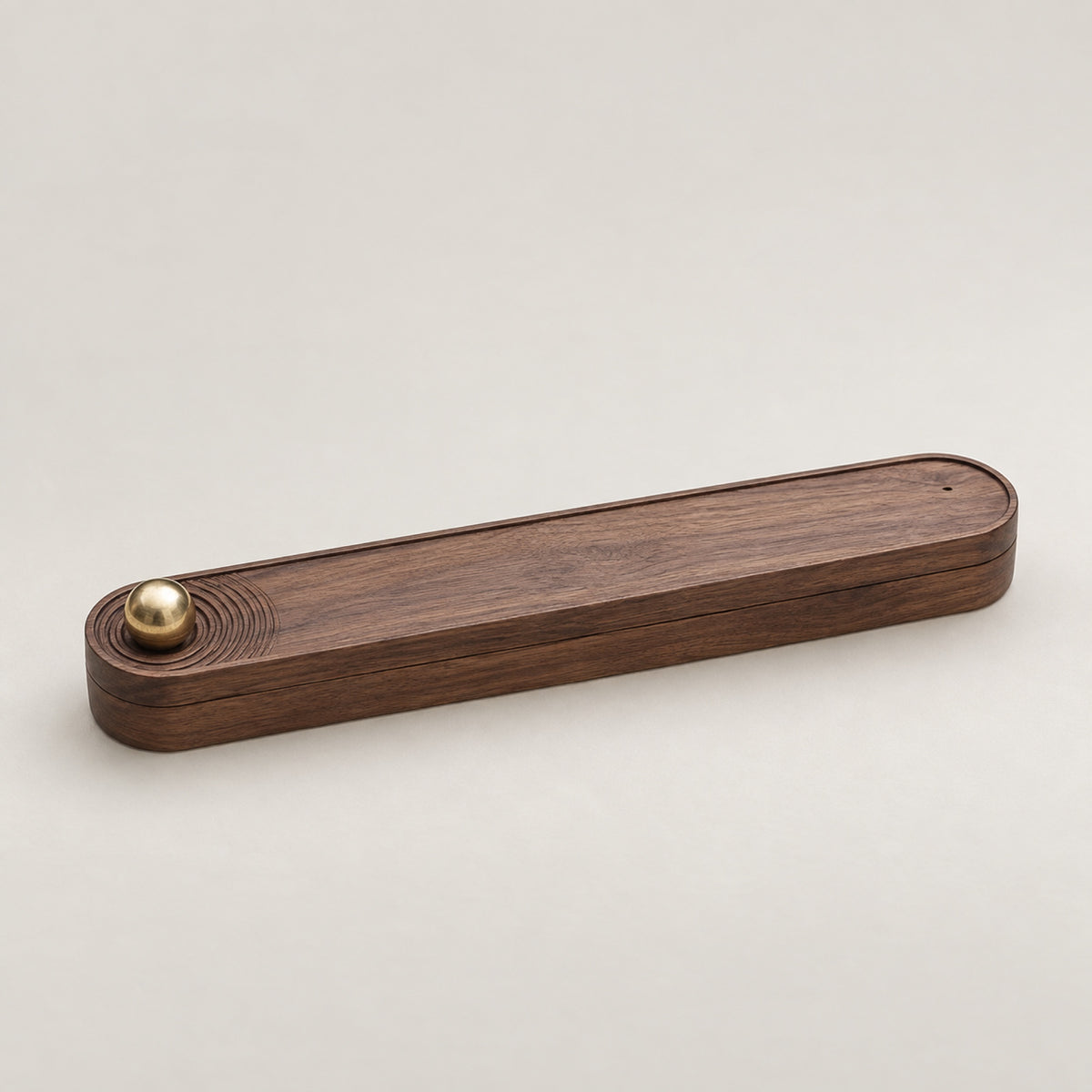 Walnut Incense Holder Storage Box