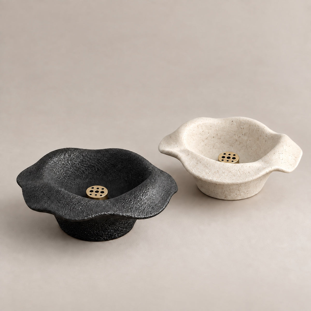 Ceramic Petal Incense Holder