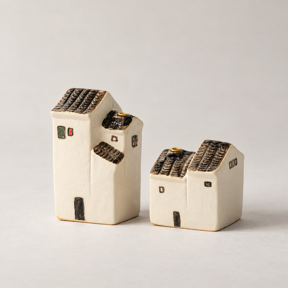 Handcrafted Ceramic Cottage Incense Holder
